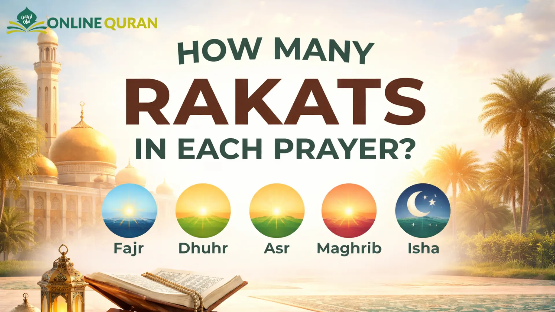 How Many Rakats in Each Prayer?