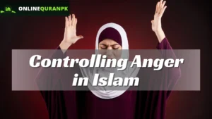 Controlling Anger in Islam blog featured image with Quran and prayer mat in soft light