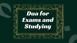 Dua for Exams and Studying