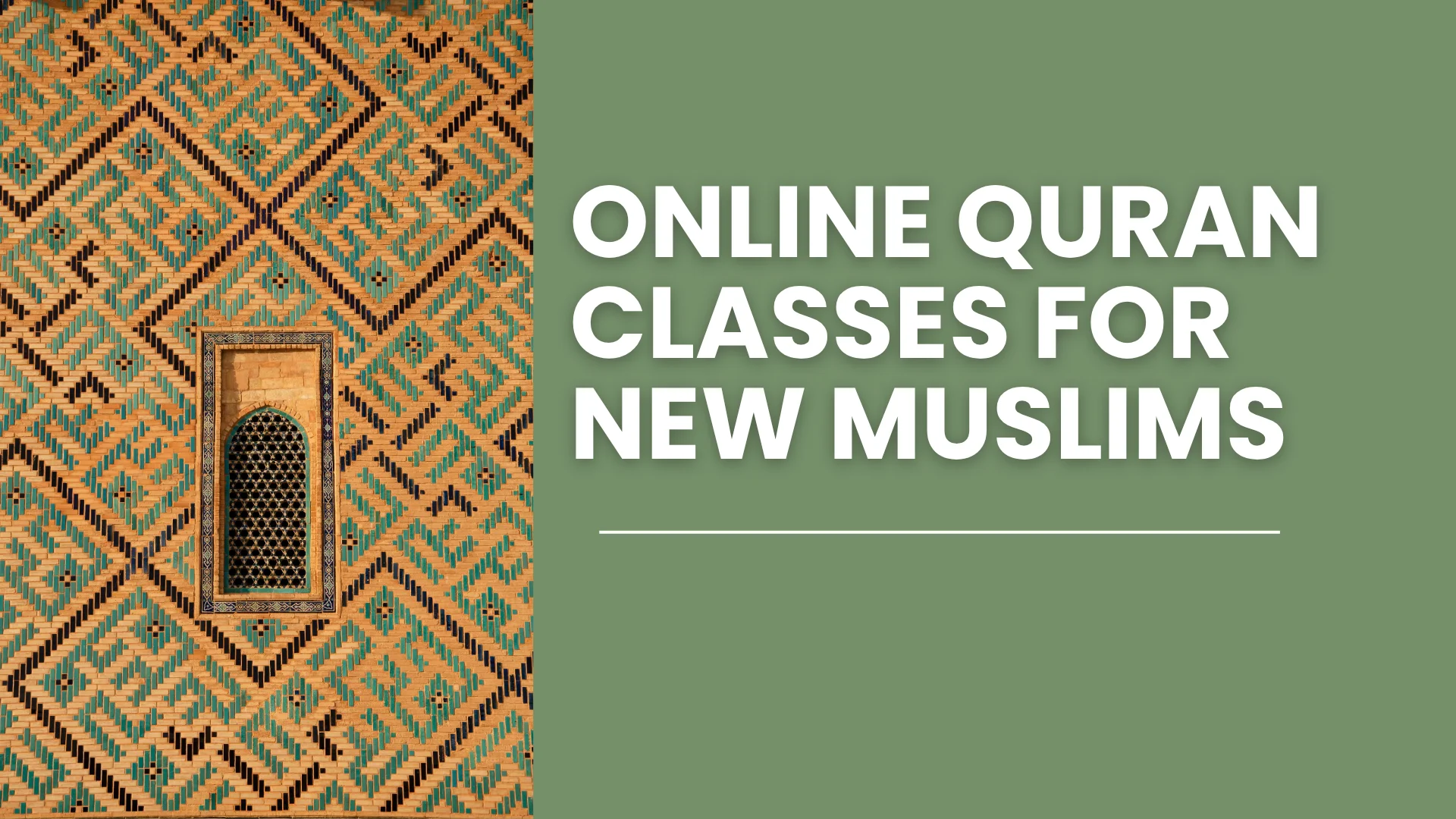 Online Quran classes for new Muslims beginner guide with laptop and open Quran