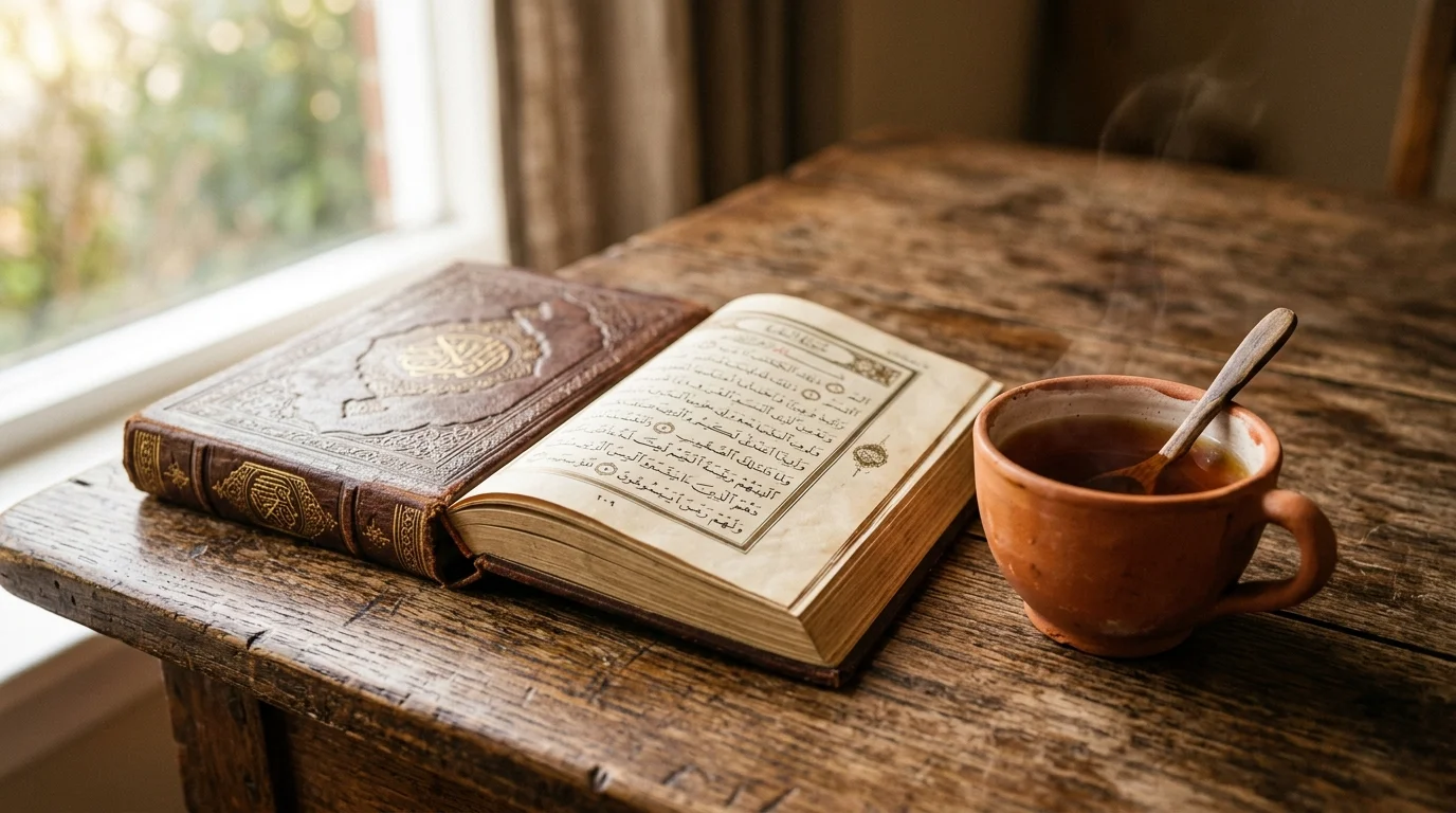 Open Quran page illustrating verses discussed in Surah Ad-Duha study guide